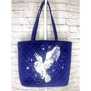 Vera Bradley Harry Potter Velvet Tote Bag NEW Forbidden Forest Purple Large Bag